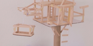 Craft Stick DIY: Treehouse Architecture - Camp Galileo Anywhere Live Online Classes for 4th & 5th Graders. Social interaction & enriching creativity after school.