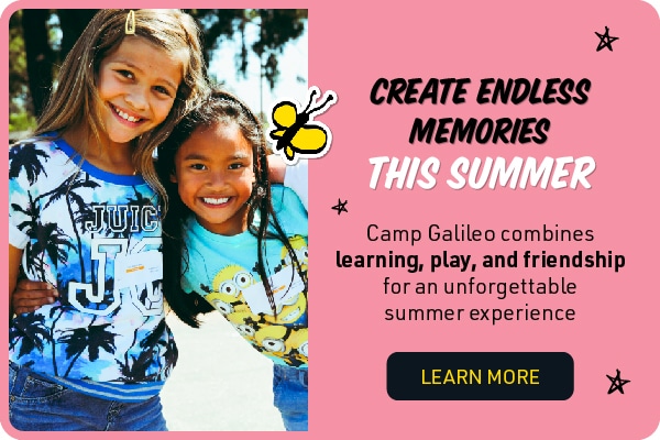 Camp Galileo combines learn, play and friendship for an unforgettable summer experience. Discover more!